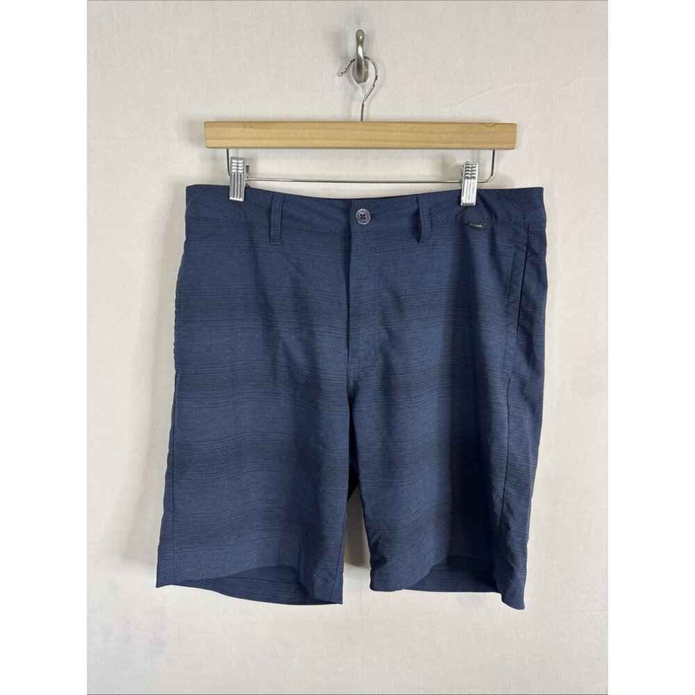 Travis Mathew Golf Shorts Mens 32 Blue Performance Stretch Flat Front